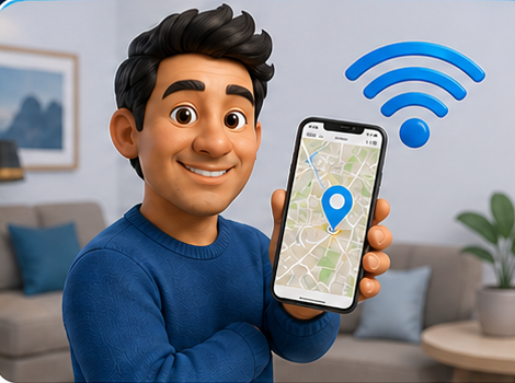 Cliente solicitando cobertura de internet desde su celular